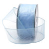 light blue wired sheer ribbon 2.4in