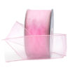 light pink wired sheer ribbon 2.4in