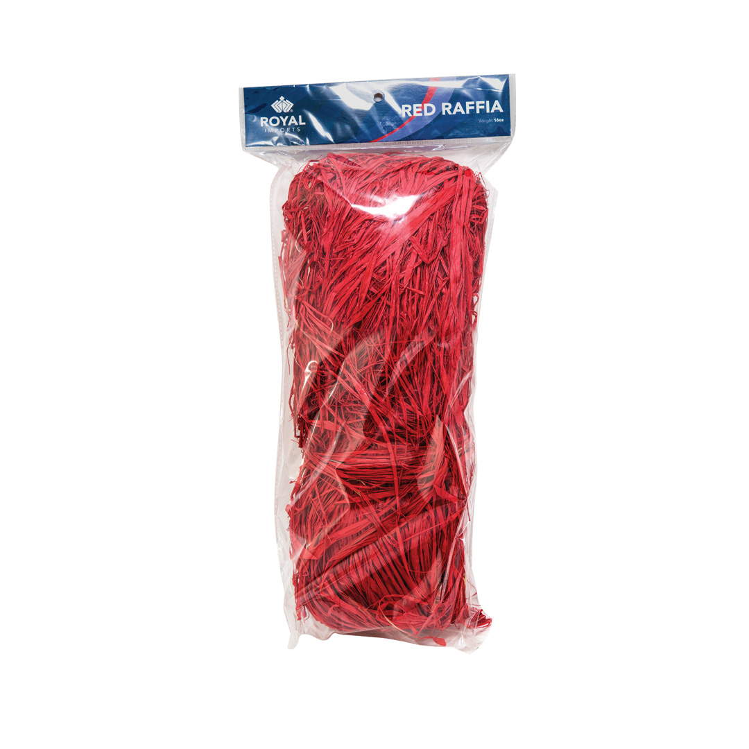 red raffia