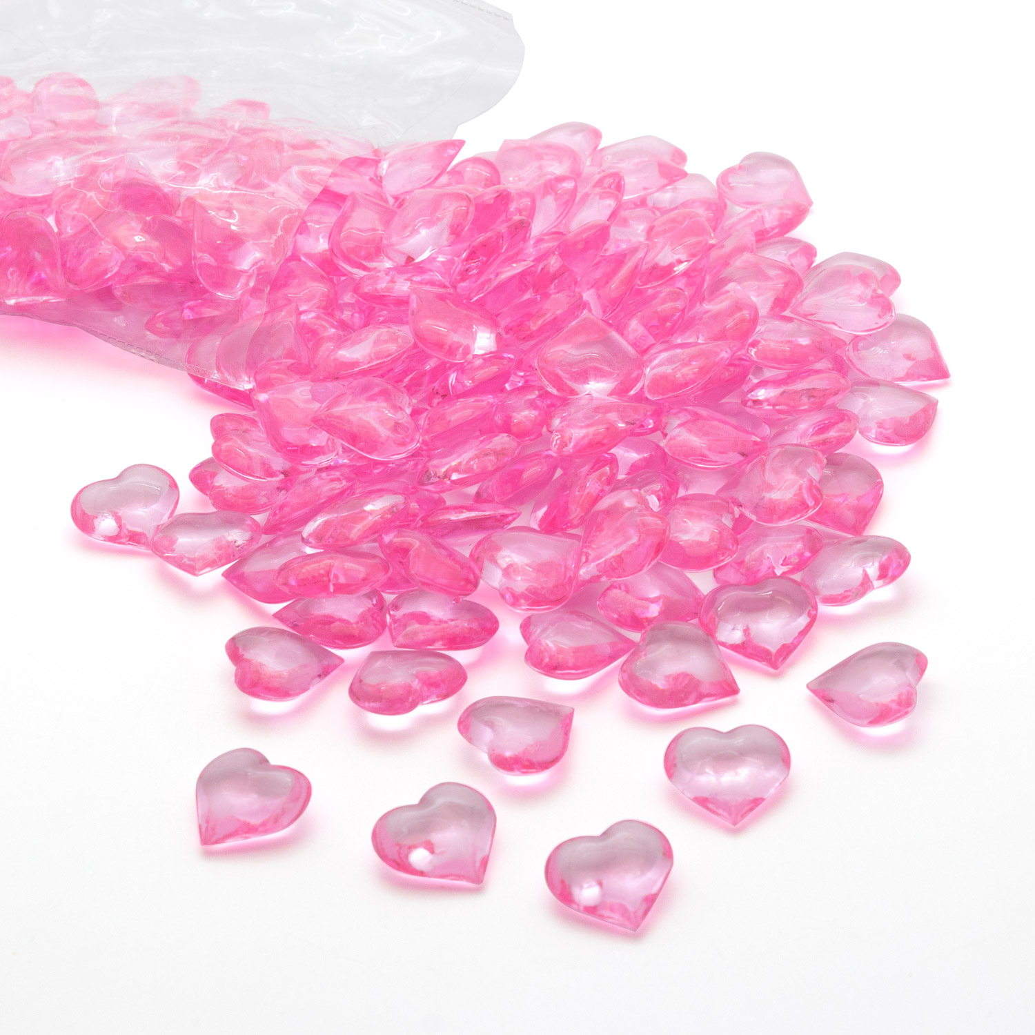 Royal Imports Acrylic Heart Gems Ice Crystal Rocks for Vase Fillers Party Table 
