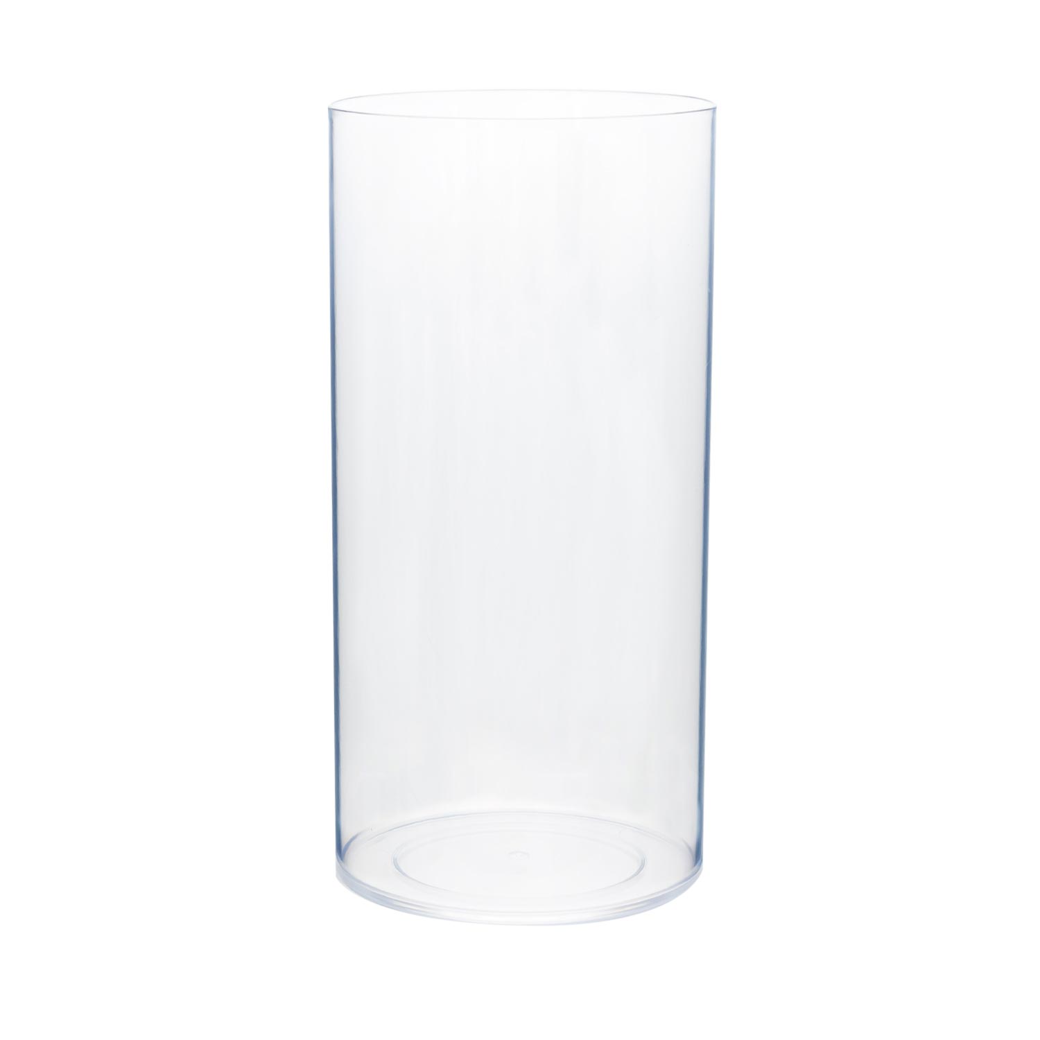 Clear Flower Vase Acrylic Cylinder, Nonbreakable, 5